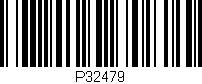 Código de barras (EAN, GTIN, SKU, ISBN): 'P32479'