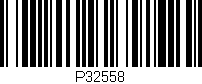 Código de barras (EAN, GTIN, SKU, ISBN): 'P32558'