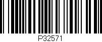 Código de barras (EAN, GTIN, SKU, ISBN): 'P32571'