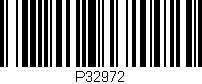 Código de barras (EAN, GTIN, SKU, ISBN): 'P32972'