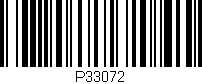Código de barras (EAN, GTIN, SKU, ISBN): 'P33072'