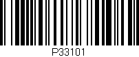 Código de barras (EAN, GTIN, SKU, ISBN): 'P33101'