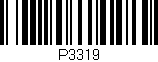 Código de barras (EAN, GTIN, SKU, ISBN): 'P3319'