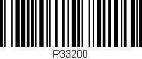 Código de barras (EAN, GTIN, SKU, ISBN): 'P33200'