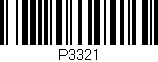 Código de barras (EAN, GTIN, SKU, ISBN): 'P3321'
