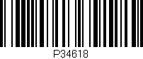 Código de barras (EAN, GTIN, SKU, ISBN): 'P34618'