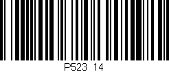 Código de barras (EAN, GTIN, SKU, ISBN): 'P523/14'