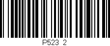 Código de barras (EAN, GTIN, SKU, ISBN): 'P523/2'