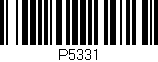 Código de barras (EAN, GTIN, SKU, ISBN): 'P5331'