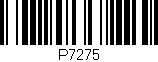 Código de barras (EAN, GTIN, SKU, ISBN): 'P7275'