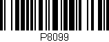 Código de barras (EAN, GTIN, SKU, ISBN): 'P8099'