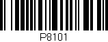 Código de barras (EAN, GTIN, SKU, ISBN): 'P8101'