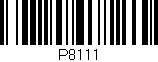Código de barras (EAN, GTIN, SKU, ISBN): 'P8111'