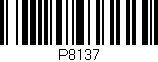 Código de barras (EAN, GTIN, SKU, ISBN): 'P8137'