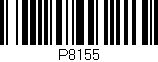 Código de barras (EAN, GTIN, SKU, ISBN): 'P8155'