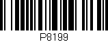 Código de barras (EAN, GTIN, SKU, ISBN): 'P8199'