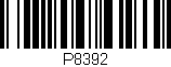 Código de barras (EAN, GTIN, SKU, ISBN): 'P8392'