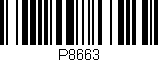 Código de barras (EAN, GTIN, SKU, ISBN): 'P8663'