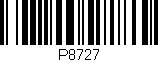 Código de barras (EAN, GTIN, SKU, ISBN): 'P8727'