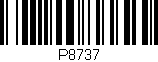 Código de barras (EAN, GTIN, SKU, ISBN): 'P8737'