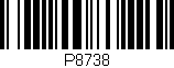 Código de barras (EAN, GTIN, SKU, ISBN): 'P8738'