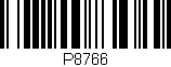 Código de barras (EAN, GTIN, SKU, ISBN): 'P8766'