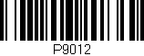 Código de barras (EAN, GTIN, SKU, ISBN): 'P9012'
