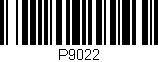 Código de barras (EAN, GTIN, SKU, ISBN): 'P9022'
