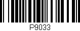 Código de barras (EAN, GTIN, SKU, ISBN): 'P9033'