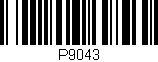 Código de barras (EAN, GTIN, SKU, ISBN): 'P9043'