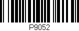 Código de barras (EAN, GTIN, SKU, ISBN): 'P9052'