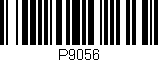 Código de barras (EAN, GTIN, SKU, ISBN): 'P9056'