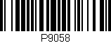 Código de barras (EAN, GTIN, SKU, ISBN): 'P9058'