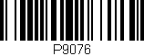 Código de barras (EAN, GTIN, SKU, ISBN): 'P9076'