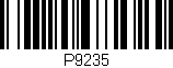 Código de barras (EAN, GTIN, SKU, ISBN): 'P9235'