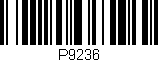 Código de barras (EAN, GTIN, SKU, ISBN): 'P9236'