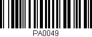 Código de barras (EAN, GTIN, SKU, ISBN): 'PA0049'