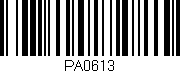 Código de barras (EAN, GTIN, SKU, ISBN): 'PA0613'