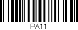 Código de barras (EAN, GTIN, SKU, ISBN): 'PA11'