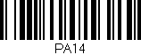 Código de barras (EAN, GTIN, SKU, ISBN): 'PA14'