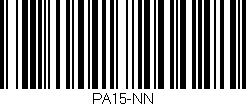 Código de barras (EAN, GTIN, SKU, ISBN): 'PA15-NN'