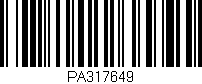 Código de barras (EAN, GTIN, SKU, ISBN): 'PA317649'