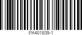 Código de barras (EAN, GTIN, SKU, ISBN): 'PA401839-1'