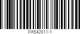Código de barras (EAN, GTIN, SKU, ISBN): 'PA542011-1'