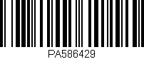 Código de barras (EAN, GTIN, SKU, ISBN): 'PA586429'
