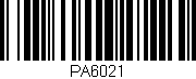 Código de barras (EAN, GTIN, SKU, ISBN): 'PA6021'