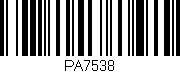 Código de barras (EAN, GTIN, SKU, ISBN): 'PA7538'