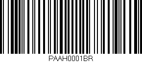 Código de barras (EAN, GTIN, SKU, ISBN): 'PAAH0001BR'