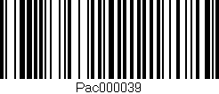 Código de barras (EAN, GTIN, SKU, ISBN): 'PAC000039'