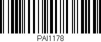 Código de barras (EAN, GTIN, SKU, ISBN): 'PAI1178'
